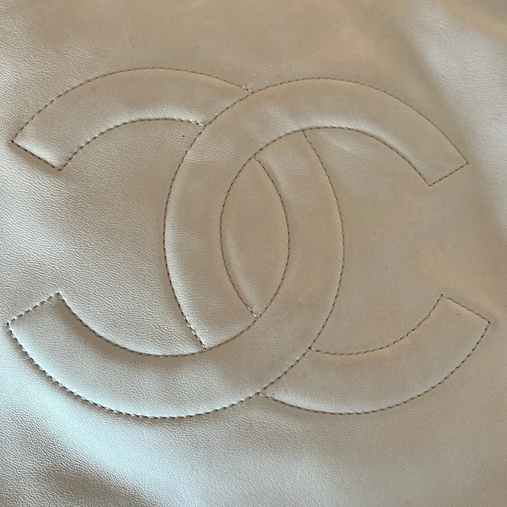 CHANEL lambskin beige